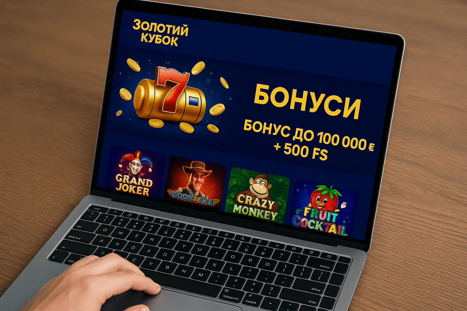 Золотий кубок бонус за реєстрацію